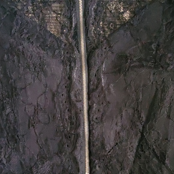 Last 2! Taylor Black Lace Blouse S M - Picture 6 of 7